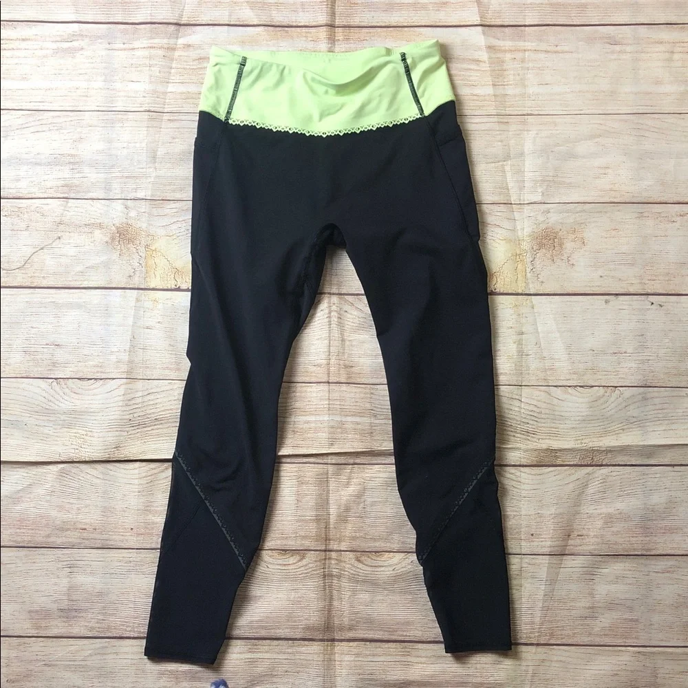 Ivivva‎ Neon Green and Black Kids Leggings 💜